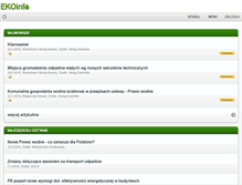Tablet Screenshot of ekoinfo.pl
